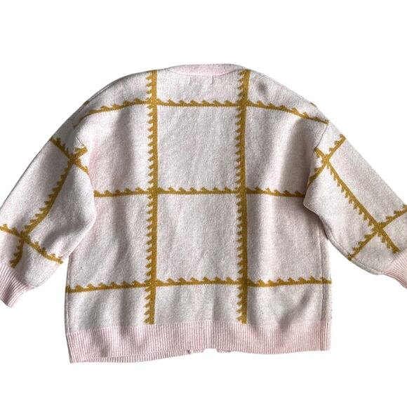 Anthropologie Catherine Floral Shine Cardigan Pink Size One Size - Picture 11 of 12